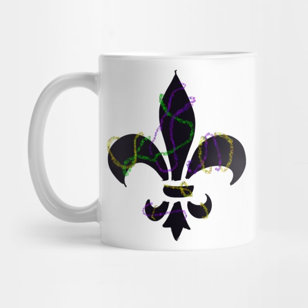 Fleur de Lis Mardi Gras by Stephanie Kennedy 